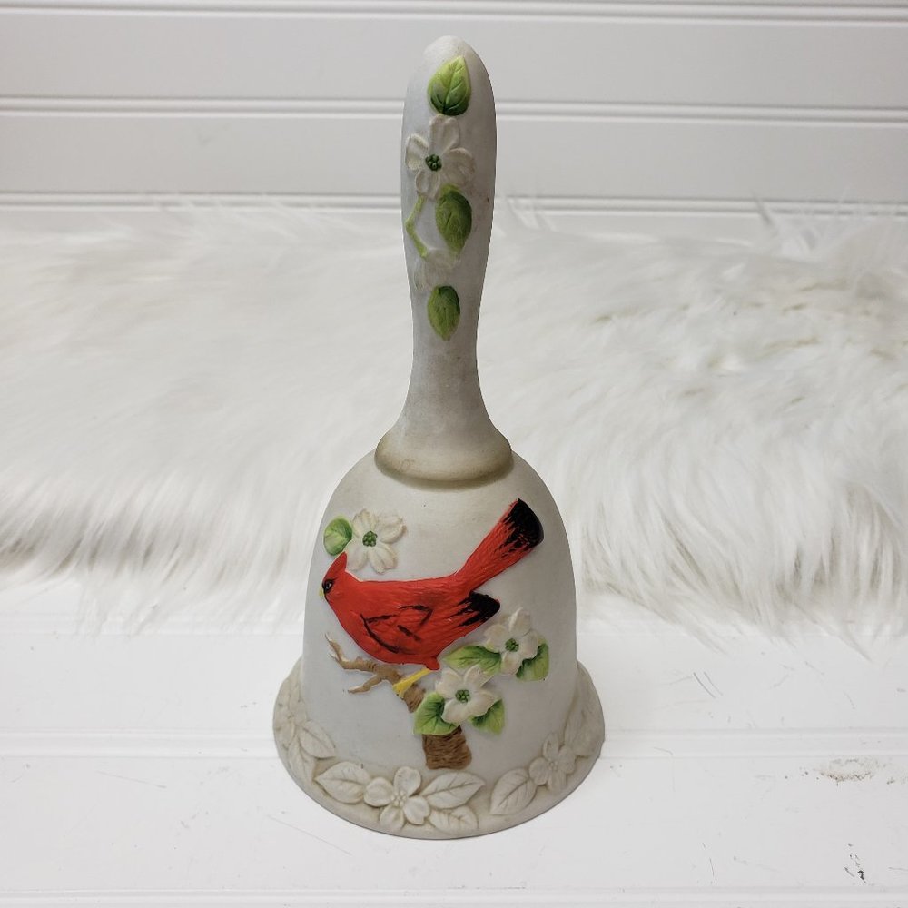 Rare! Vintage 1983 SIGNED LEFTON China Cardinal Bell Figurine 03571 Hand Painted